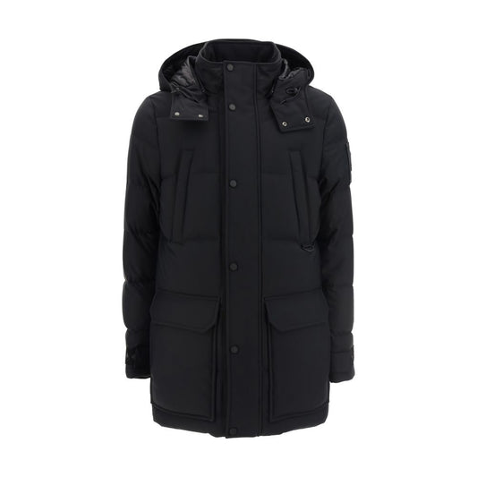 Moose Knuckles Black Nylon Parka