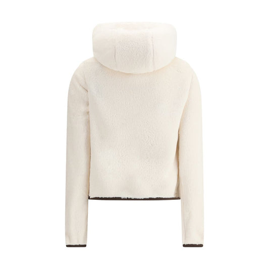 Moncler Grenoble – Wattierter Polartec®-Kapuzenpullover mit Reißverschluss