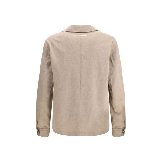 ZEGNA Beige Cotton Coat