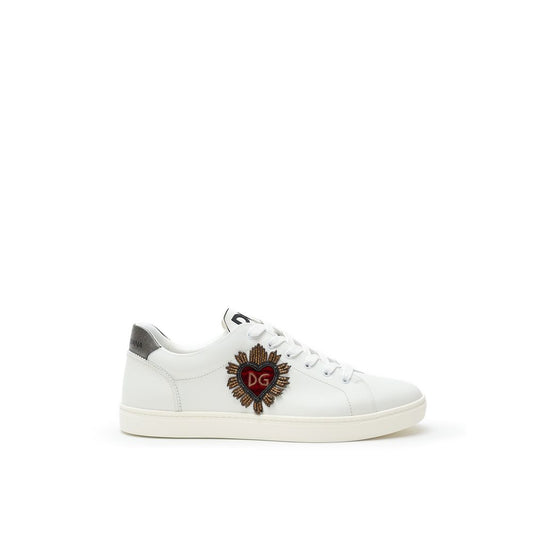 Dolce & Gabbana – Weiße Ledersneaker
