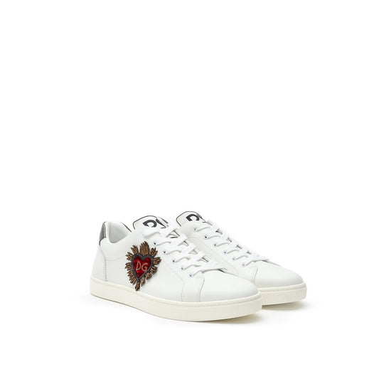 Dolce & Gabbana – Weiße Ledersneaker