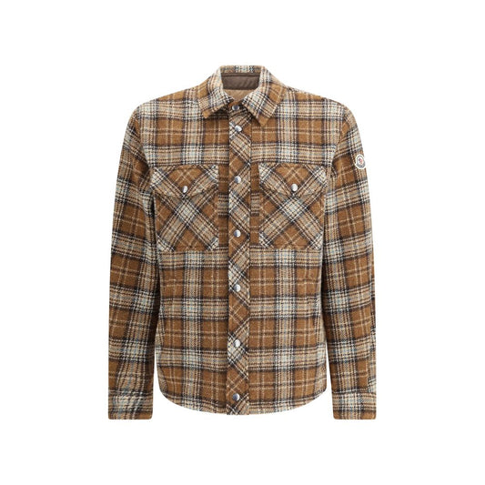 Moncler Kariertes Woll-Overshirt