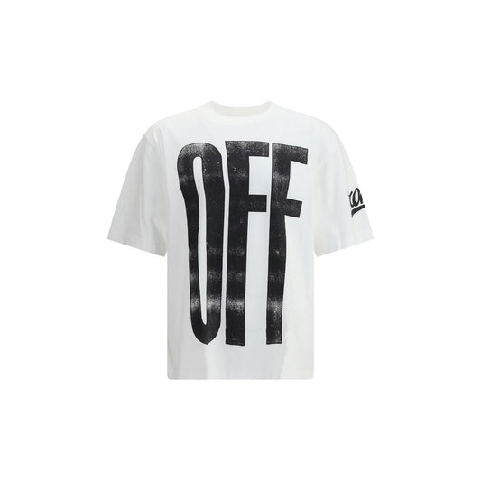 Off-White – T-Shirt mit großem diagonalen Skate-Logo