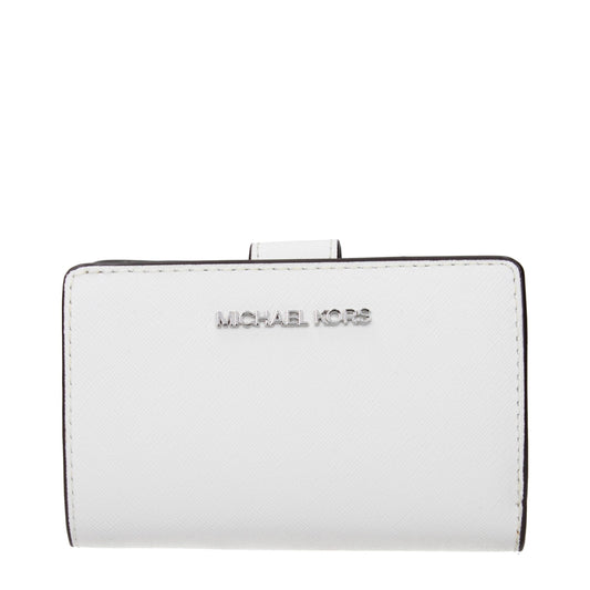Michael Kors Weiße Ledergeldbörsen