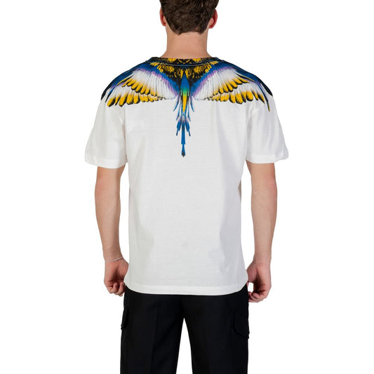 Weißes Baumwoll-T-Shirt der Grafschaft Mailand