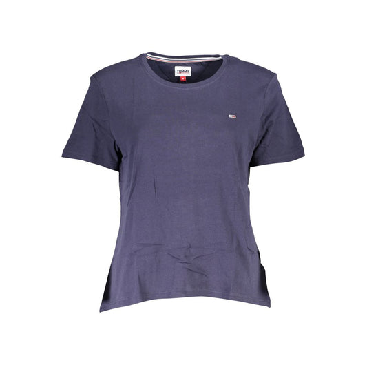 Tommy Hilfiger – Blaues Baumwoll-T-Shirt