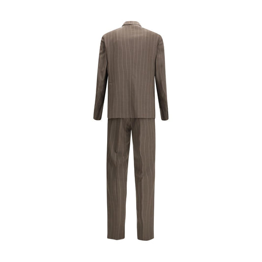 Tagliatore Gray Fleece Wool Suits And Blazer