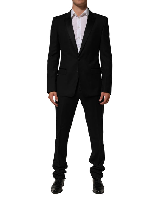Dolce & Gabbana Black 2 Buttons Jacket Formal 2 Piece Suit