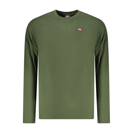 Norwegen 1963 Grünes Baumwoll-Herren-T-Shirt