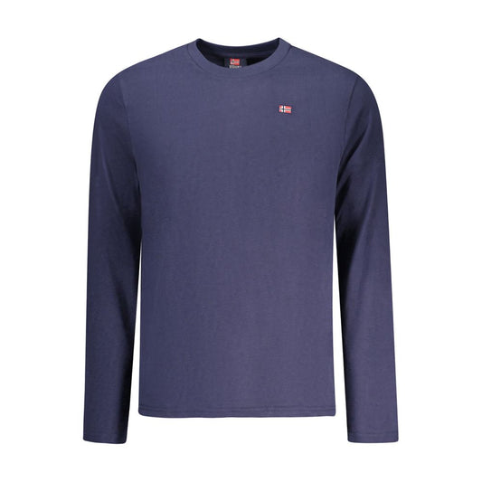 Norwegen 1963 Blaues Baumwoll-T-Shirt für Herren