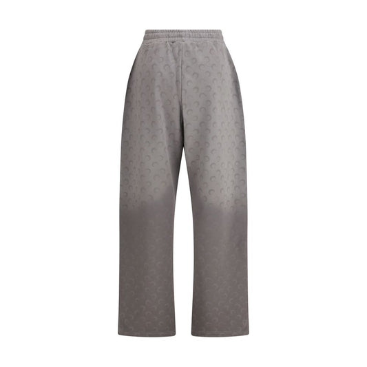Marine Serre Gray Cotton Casual Pants