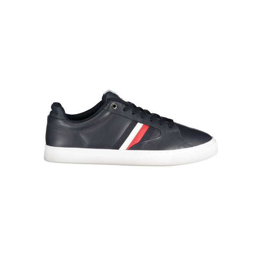 Tommy Hilfiger – Blaue Leder-Sneaker für Herren