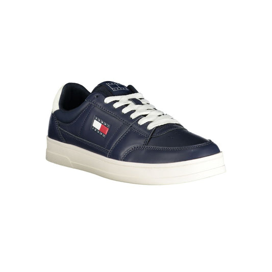 Tommy Hilfiger – Blaue Leder-Sneaker für Herren