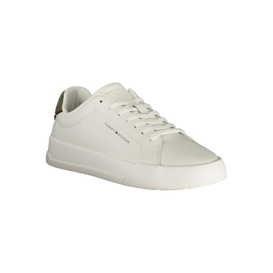 Tommy Hilfiger – Weiße Leder-Sneaker für Herren