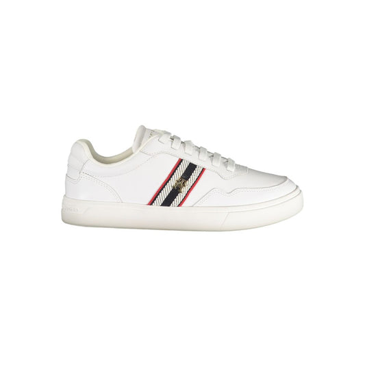 Tommy Hilfiger – Weiße Leder-Sneaker für Damen