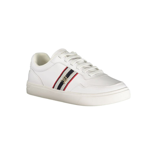 Tommy Hilfiger – Weiße Leder-Sneaker für Damen