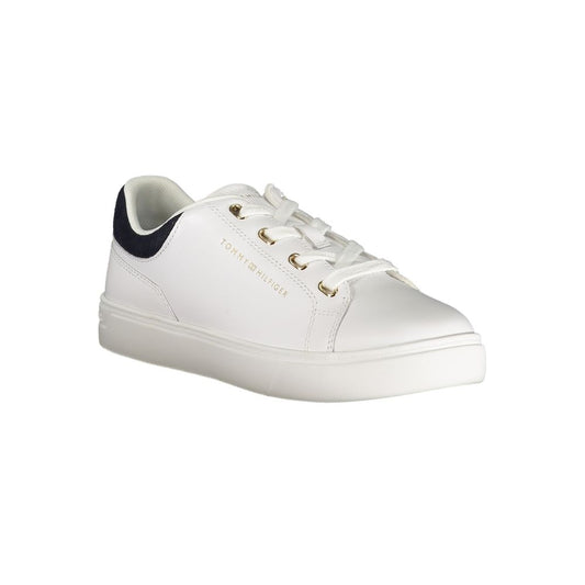 Tommy Hilfiger – Weiße Leder-Sneaker für Damen