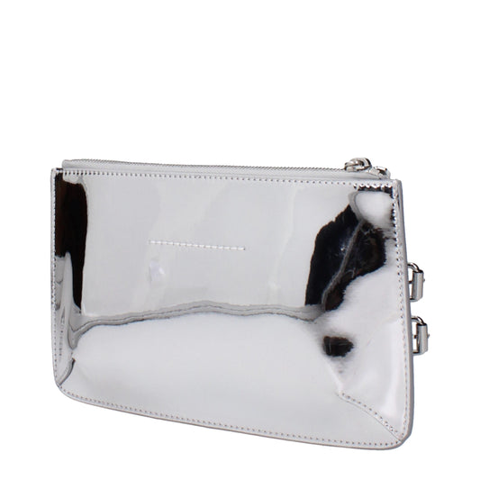 Maison Margiela Gray Leather Clutch Bag