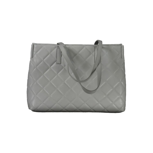 Mario Valentino Graue Polyethylen-Handtasche