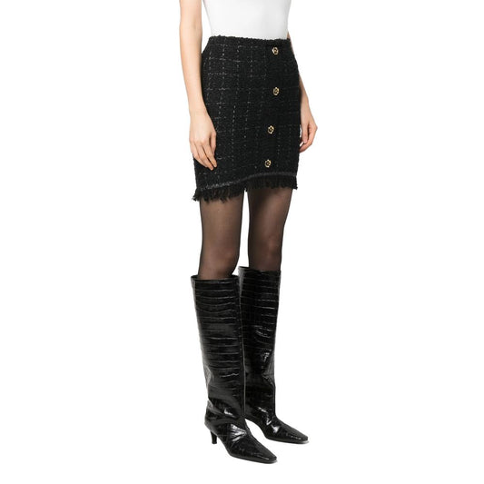 PINKO Schwarzer Polyesterrock