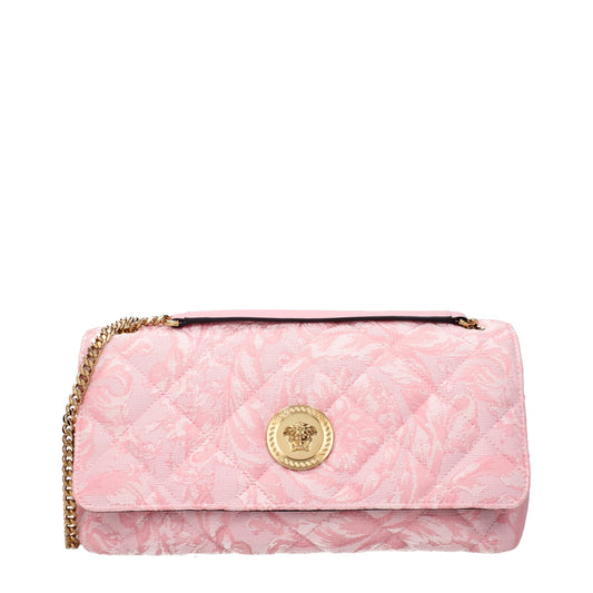 Versace Schultertasche aus pinkfarbenem Stoff