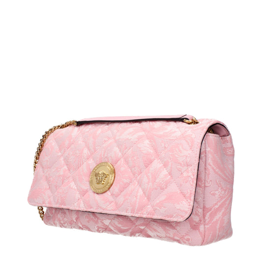 Versace Schultertasche aus pinkfarbenem Stoff