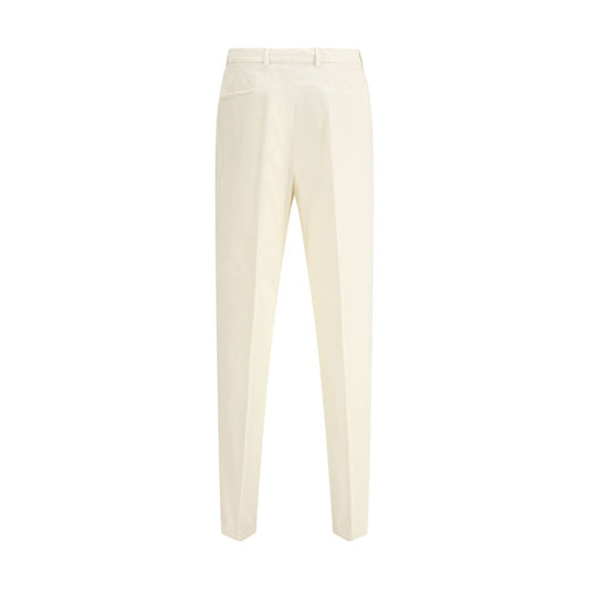 Brunello Cucinelli Cremefarbene Baumwoll-Freizeithose