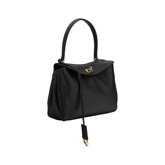 Balenciaga Schultertasche aus schwarzem Kalbsleder Bos Taurus