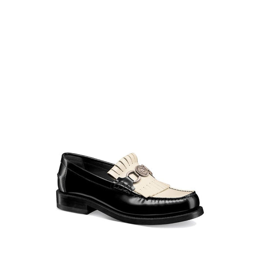 Dior Slipper aus schwarzem Kalbsleder zum Reinschlüpfen
