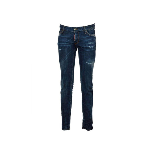 Dsquared² Blaue Baumwoll-Skinny-Jeans