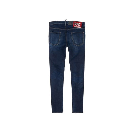 Dsquared² Jeans aus blauem Baumwollstoff in schmaler Passform