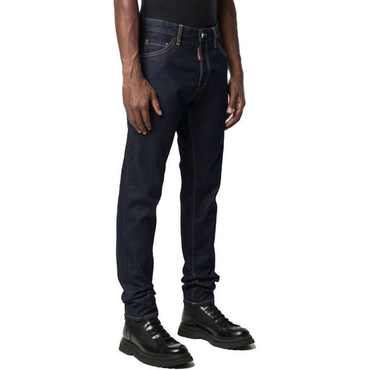 Dsquared² Blaue Baumwoll-Jeans mit geradem Bein