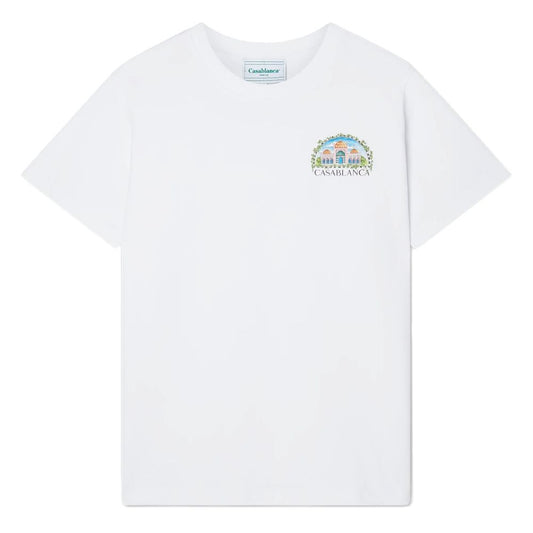 Casablanca Weißes Baumwoll-T-Shirt