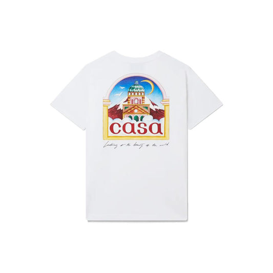 Casablanca Weißes Baumwoll-T-Shirt