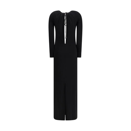 Marine Serre Black Viscose Casual Dress