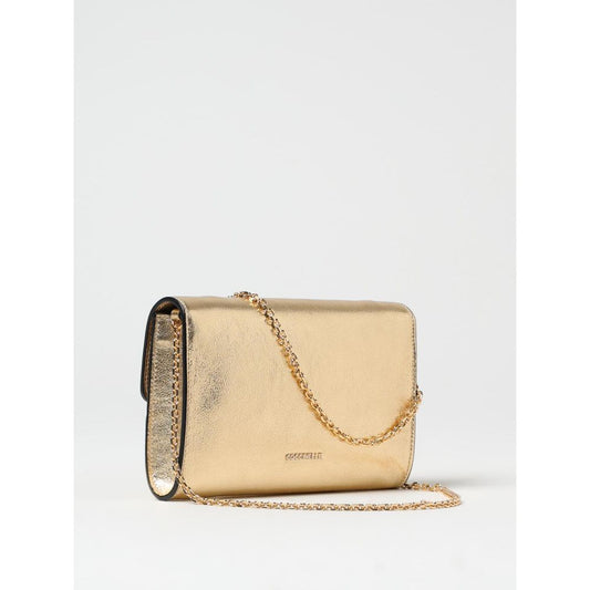Coccinelle Gold Leather Handbag