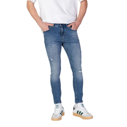 Antony Morato Blue Cotton Skinny Jeans