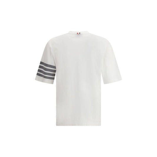 Thom Browne White Cotton T-Shirt