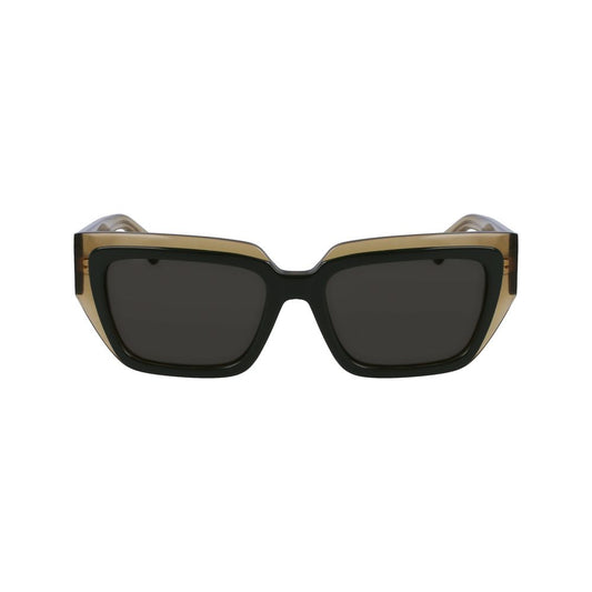 Ferragamo Bicolor Acetate Sunglasses