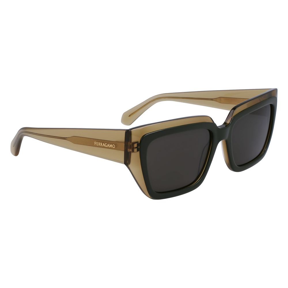 Ferragamo Bicolor Acetate Sunglasses