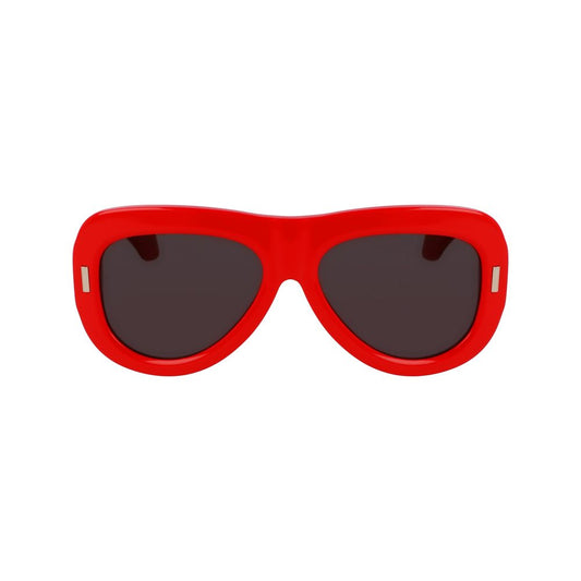 Ferragamo Red Acetate Sunglasses