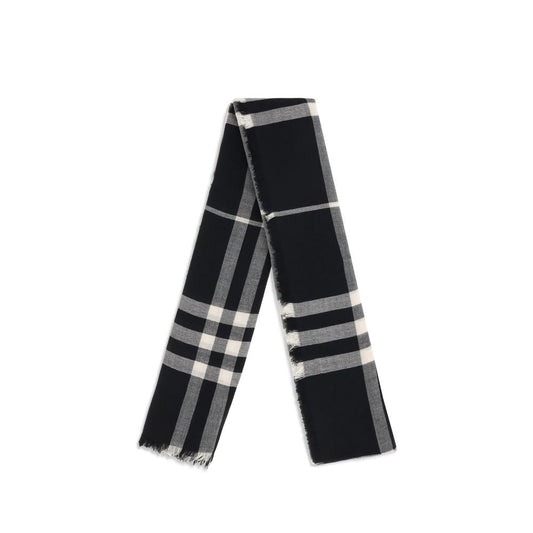 Burberry Black Wool Scarf
