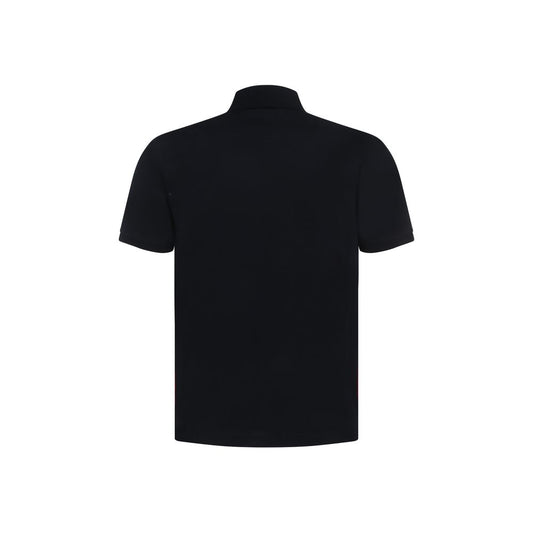 Thom Browne Blue Cotton Polo Shirt