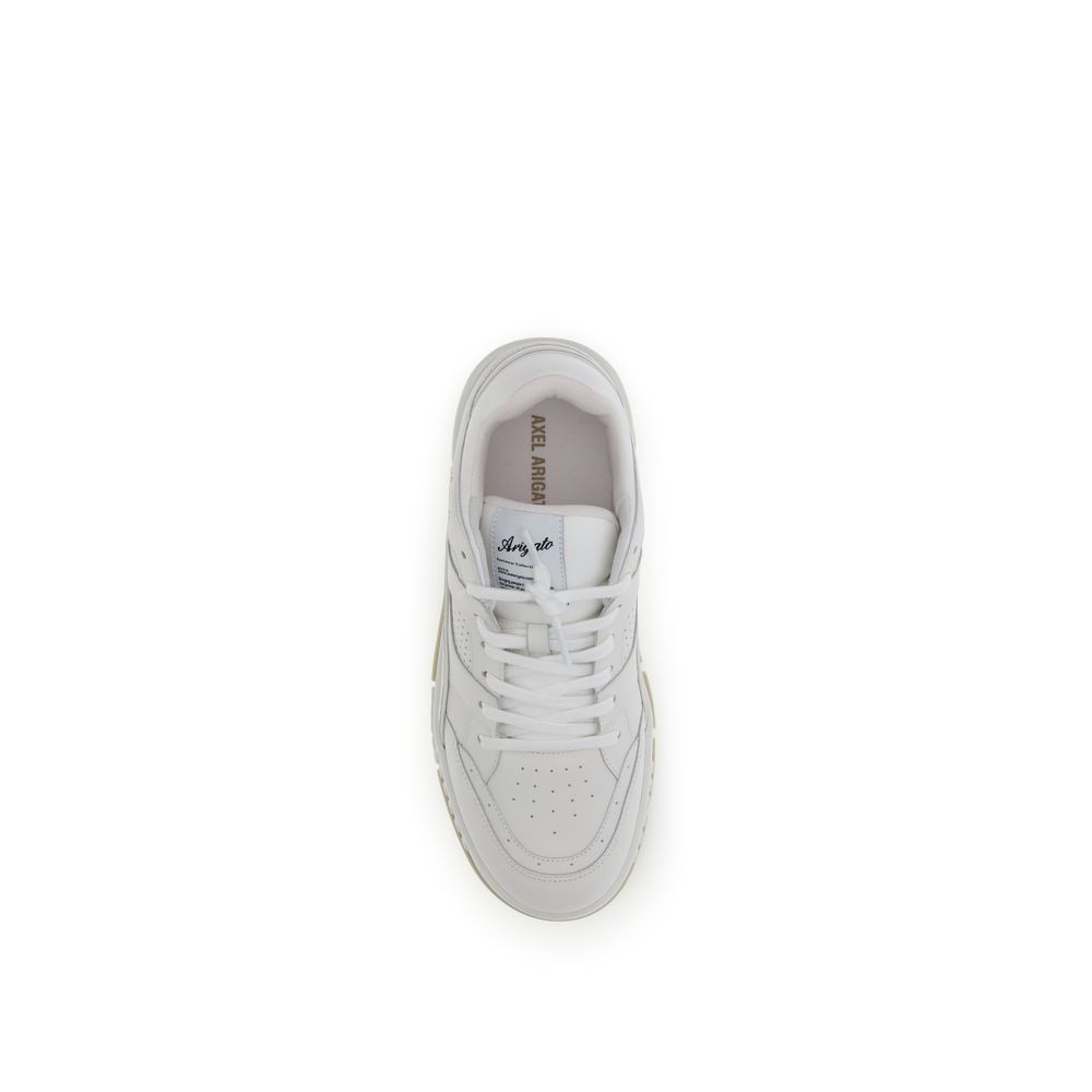 Axel Arigato Weiße Low-Top-Sneaker aus Kalbsleder (Bos Taurus)