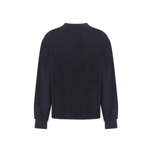 Ganni Black Cotton Sweatshirt