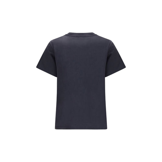 Ganni Black Cotton T-Shirt