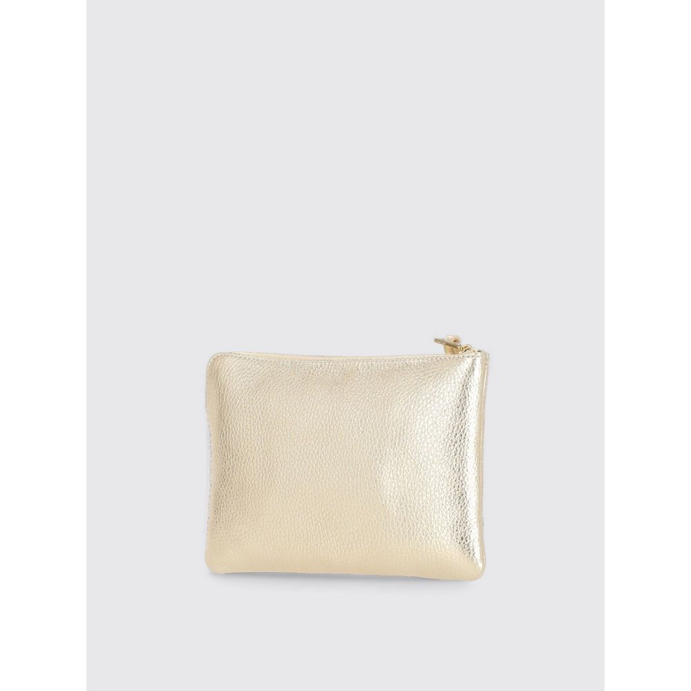 Coccinelle Clutch aus goldfarbenem Leder