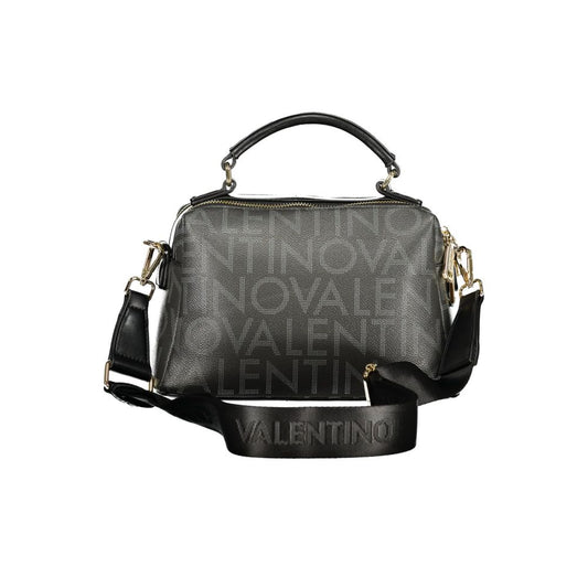 Mario Valentino Nero Poliuretano Donna Bag with Adjustable and Removable Strap