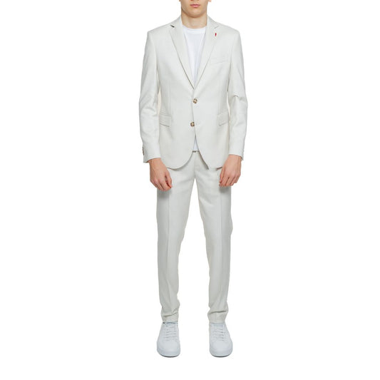 Mulish Beige Polyester Two-Piece Suit