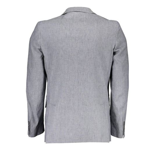 Gant Gray Cotton Blazer